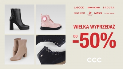 WIELKA WYPRZEDAŻ W CCC